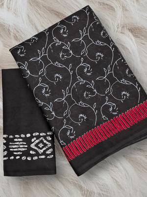 Ajrakh fancy hand block mulmul cotton sarees 5