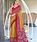 Hand batik print mulmul cotton sarees