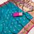 Turquoise  Color Meenakari weawing  border Pethani silk saree