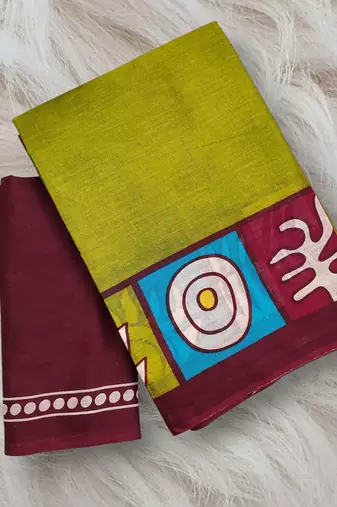 Bagru block print  mulmul cotton sarees