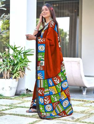 Bagru block print  mulmul cotton sarees 4