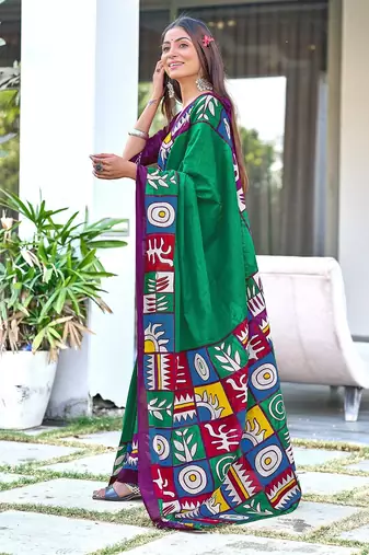 Bagru block print  mulmul cotton sarees