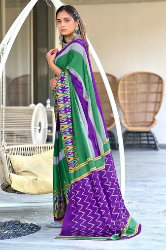 Pure mulmul cotton hand block print sarees