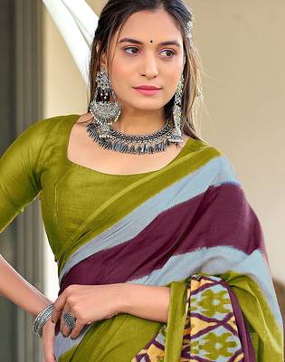 Pure mulmul cotton hand block print sarees 2