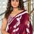 Hand block printed cotton mul saree with blouse