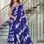 Hand block printed cotton mul saree with blouse