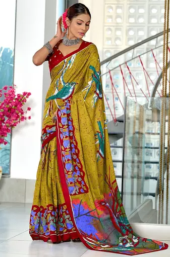 Pure mulmul cotton hand block print sarees