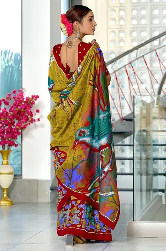 Pure mulmul cotton hand block print sarees