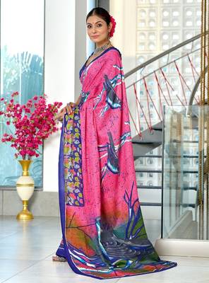 Pure mulmul cotton hand block print sarees 3