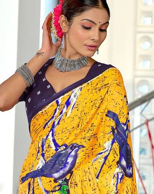 Pure mulmul cotton hand block print sarees 2