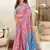 Ajrakh fancy hand block mulmul cotton sarees