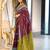 Hand block printed cotton mul saree with blouse