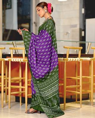 Bagru block print mulmul cotton sarees 3