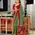 Hand block printed cotton mul saree with blouse