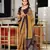 Hand block printed cotton mul saree with blouse
