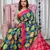 Hand block printed cotton mul saree with blouse