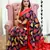 Hand block printed cotton mul saree with blouse