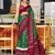 Hand block printed cotton mul saree with blouse
