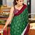 Hand block printed cotton mul saree with blouse