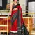 Hand block printed cotton mul saree with blouse