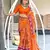 Ikkat hand block print mulmul cotton sarees