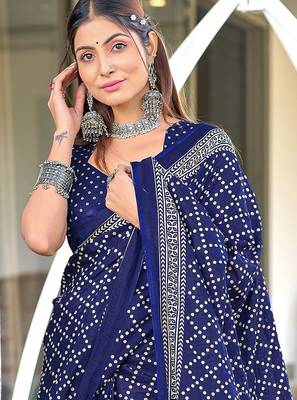 Bagru block print mulmul cotton sarees 2