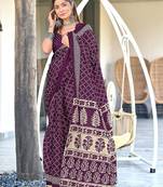 Bagru block print mulmul cotton sarees