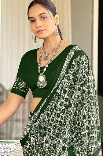 Pure mulmul cotton hand block print sarees