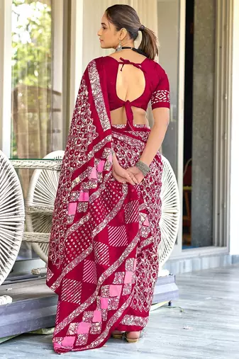 Pure mulmul cotton hand block print sarees