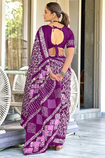 Pure mulmul cotton hand block print sarees
