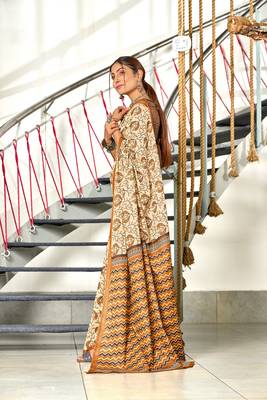 Pure mulmul cotton hand block print sarees 3