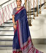 Bandhani hand block print mulmul cotton sarees