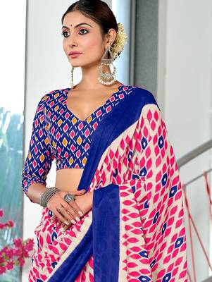 Hand block print mulmul cotton sarees 2