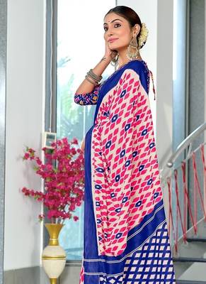 Hand block print mulmul cotton sarees 3