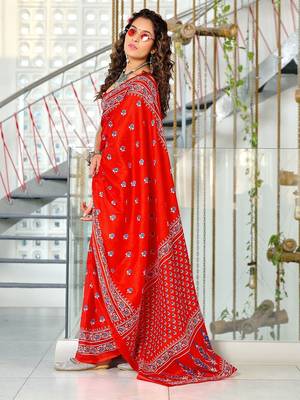 Hand block print mulmul cotton sarees 3
