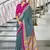 Hand block print mulmul cotton sarees