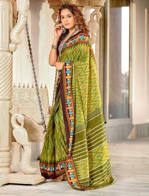 Hand block print mulmul cotton sarees 3