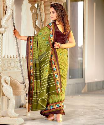 Hand block print mulmul cotton sarees 4