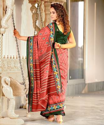 Hand block print mulmul cotton sarees 4