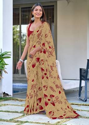 Hand block print mulmul cotton sarees 1