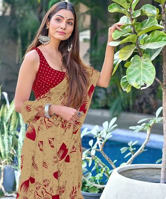 Hand block print mulmul cotton sarees 2