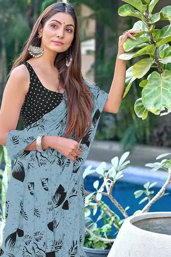 Hand block print mulmul cotton sarees