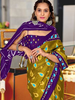 Hand block print mulmul cotton sarees 2