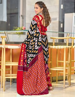 Hand block print mulmul cotton sarees 4