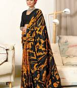 Hand block print mulmul cotton sarees