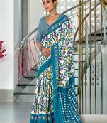 Hand block print mulmul cotton sarees