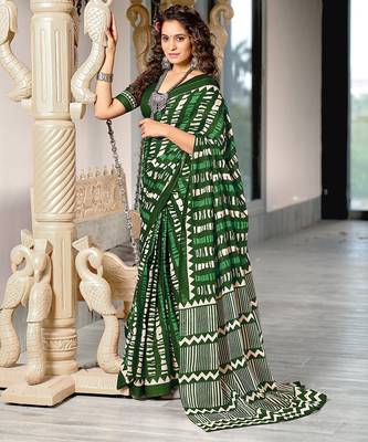 Bagru block print mulmul cotton sarees 1