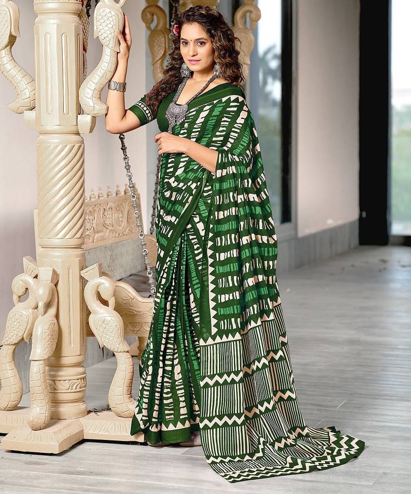 Bagru block print mulmul cotton sarees
