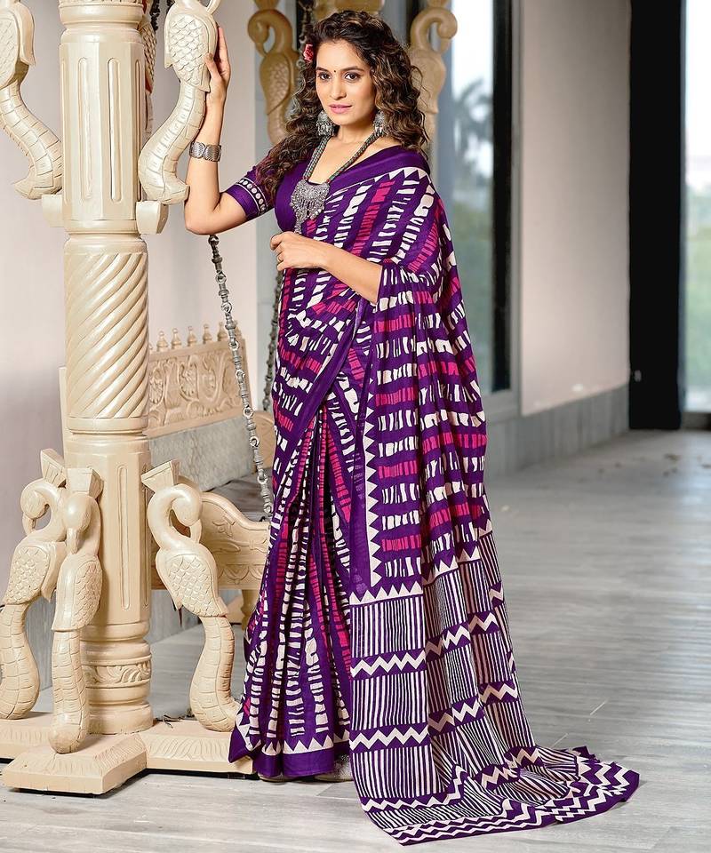 Bagru block print mulmul cotton sarees