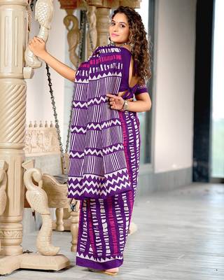 Bagru block print mulmul cotton sarees 4
